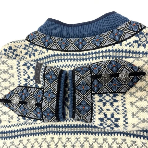 DALE OF NORWAY Cardigan Sweater Womens Large Metal Clasps * FOR REPAIR * READ - Picture 5 of 14